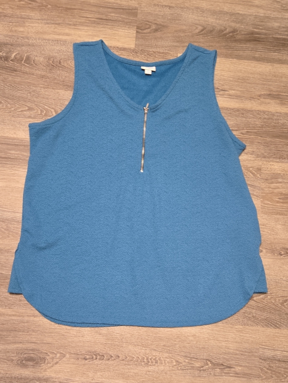 Lularoe Turquoise Rachael Zipper Tank Size 2XL